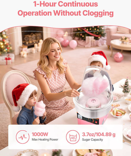 Vevor Candy Floss Maker 33.8cm Pink