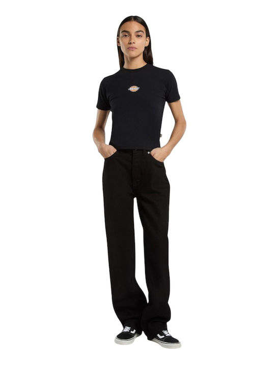 Maple Valley Γυναικείο Crop T-shirt Black
