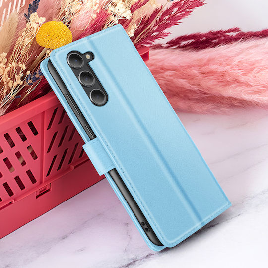 Zanaé Brieftasche Hülle Galaxy S23 Stand Funktion Magnetischer Klappe Hellblau