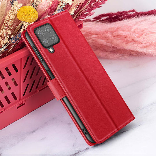 Zanaé Wallet Case Galaxy A12/m12 Stand Magnetic Tab Red