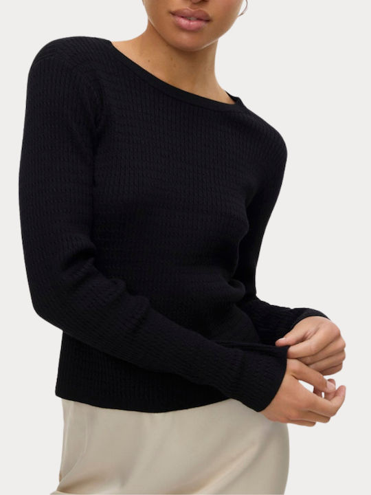Women's Long Sleeve Sweater Black