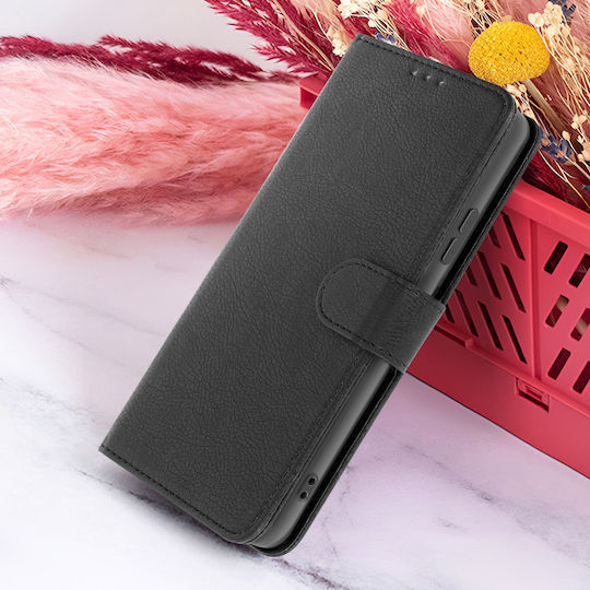 Zanaé Калъф Портмоне Realme 8 5G Narzo 30 5G Стойка Черен