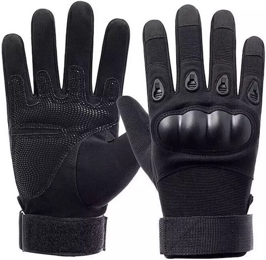 Tactical Military Gloves XL Black Knuckle Protection
