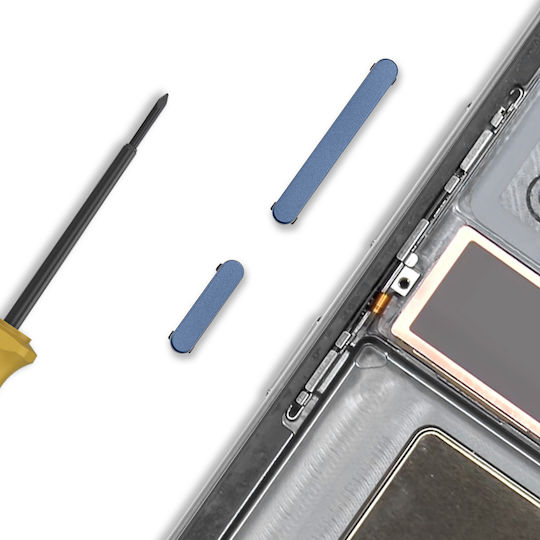 Clappio Buton De Înlocuire Power Volume Galaxy S25 Ultra Albastru