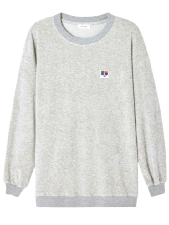 Women's Long Sleeve Sweater Cotton Grey