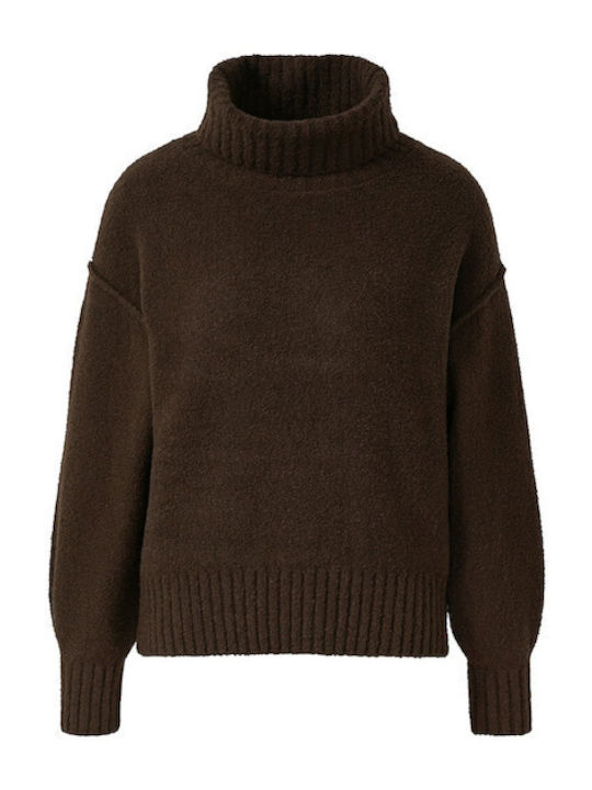 Women's Sweater Turtleneck Brown