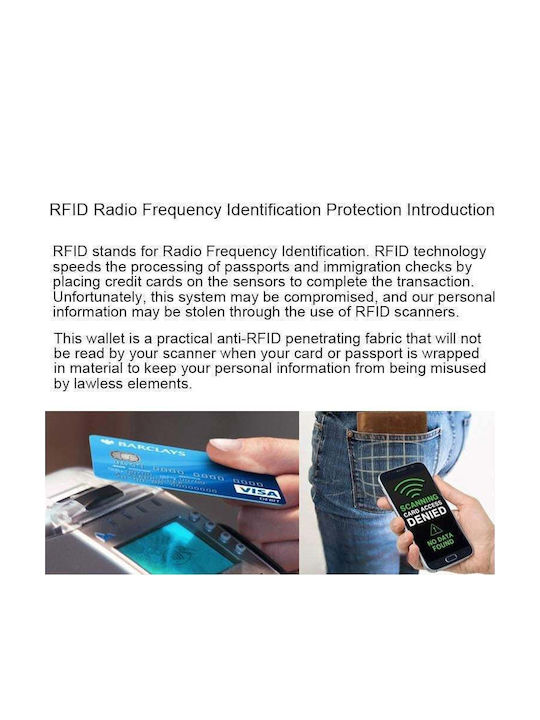 Leder Herren Geldbörse mit RFID Schwarz