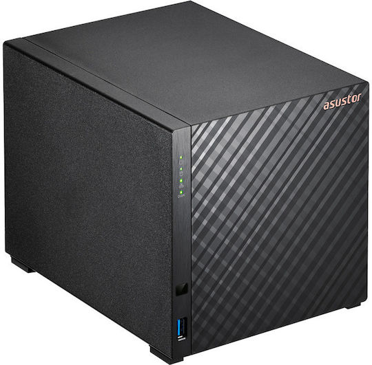 Asustor NAS Drivestor 4 Gen2 NAS Tower με 4 θέσεις για HDD