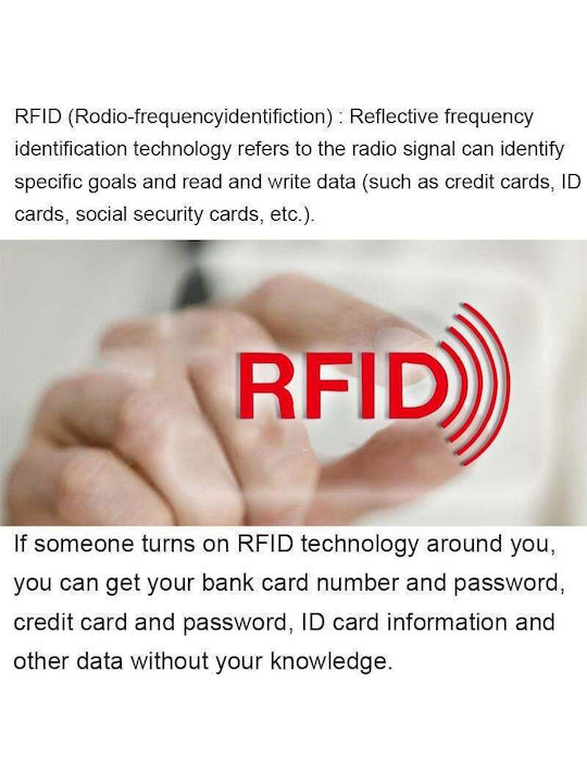 Leder Herren Geldbörse mit RFID Schwarz