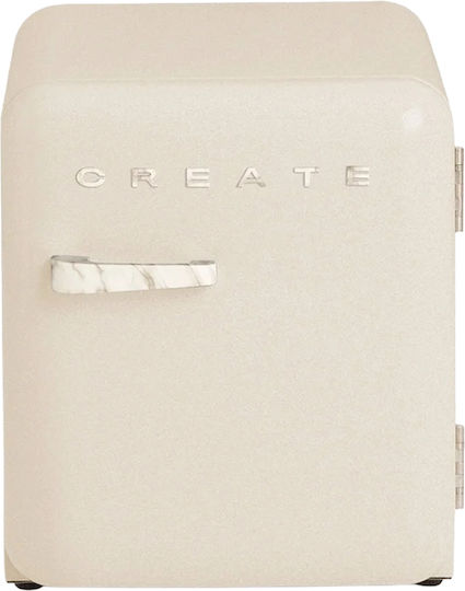 Create Retro Mini Bar 48lt Υ50xΠ44xΒ49εκ. Cream/marble