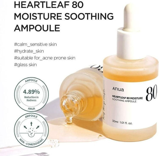 Anua Heartleaf 80% Anti-aging Serum Face with Hyaluronic Acid & Vitamin B5 30ml