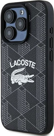 Lacoste Monogram Vintage Logo Magsafe Back Cover Πλαστικό Μαύρο (iPhone 15 Pro Max)