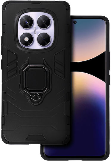 Ring Back Cover Silicone / Plastic Black (Redmi Note 14 Pro 4G)