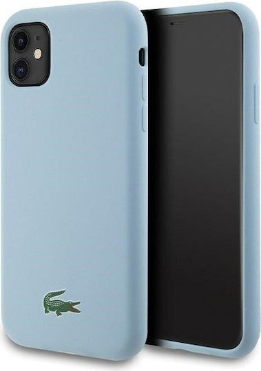 Lacoste Silicone Croc Logo Magsafe Back Cover Πλαστικό Γαλάζιο (iPhone 11)