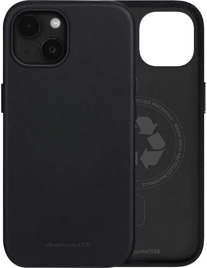 dbramante1928 Back Cover Δερμάτινο Μαύρο (iPhone 15)