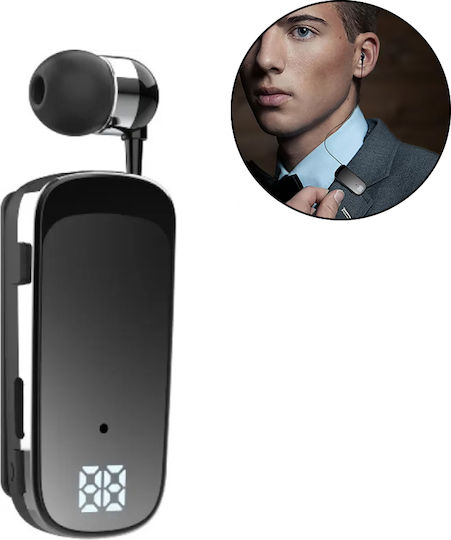 K88 In-ear Bluetooth Handsfree Earphone Lapel Black