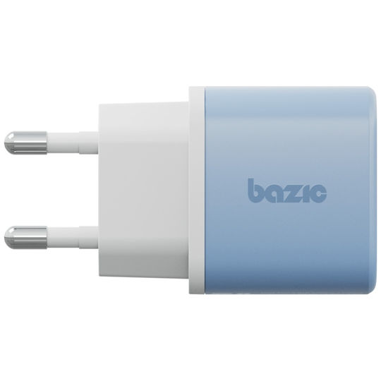 Bazic Charger GaN with USB-A Port and USB-C Port and Cable USB-C - USB-C 35W Power Delivery / Quick Charge 3.0 Blue (Goport Velox Kit)