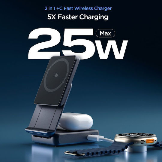 Spigen Φορτιστής Magsafe 25W Power Delivery Μαύρος (Essential)