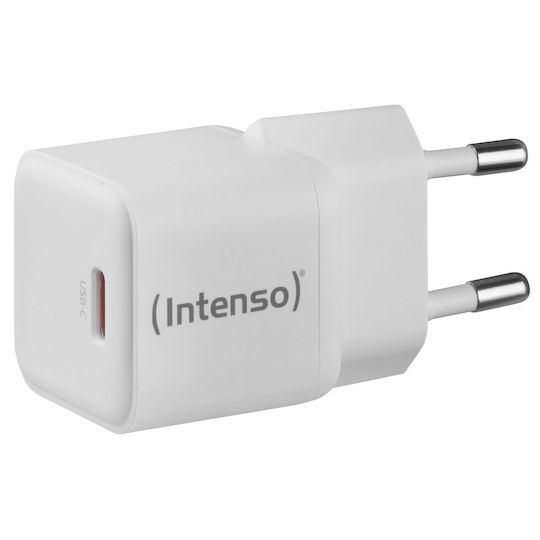Intenso Charger Without Cable GaN with USB-C Port 30W Whites (W30C)