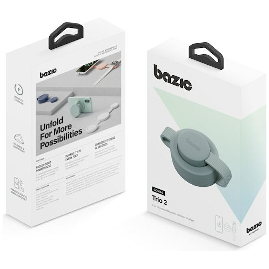 Bazic Încărcător Magsafe 15W Pistachio (Bazic GoMag Trio 2)