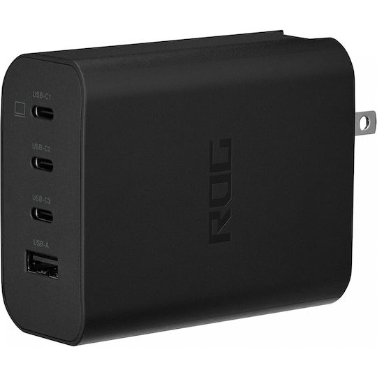 Asus GaN Wireless Charger with USB-A Port and 3 USB-C Output Ports 140W Power Delivery Black
