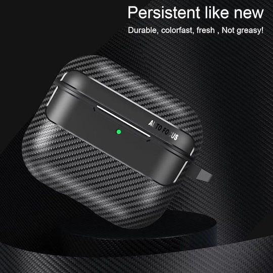 Techsuit Калъф Techsuit за Airpods 4 Techsuit от въглеродни влакна Черен 5949419256972