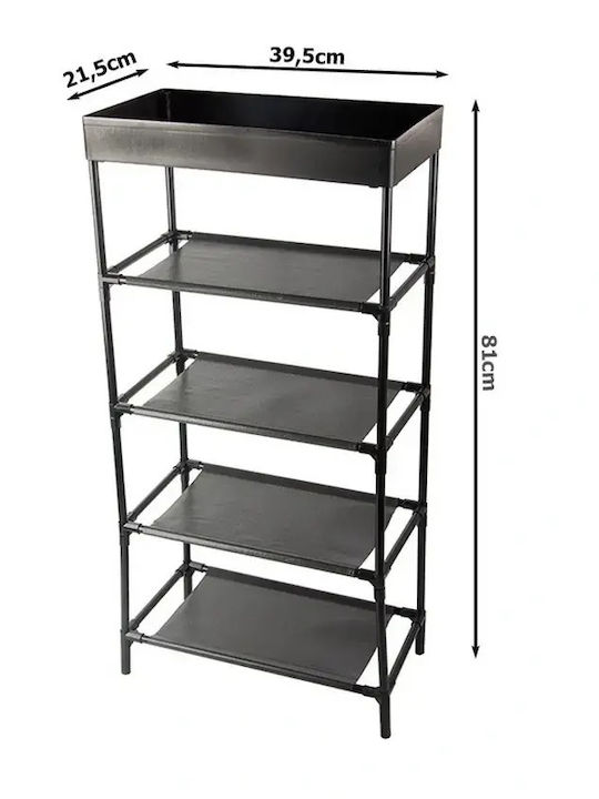Verk Group Floor Bathroom Shelf Metallic