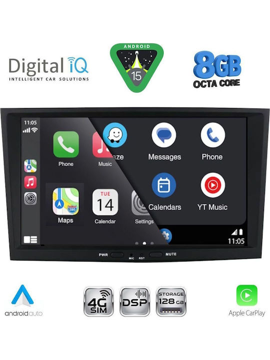 Digital IQ Sistem Audio Auto pentru Opel Antara 2004-2014 (Bluetooth/USB/WiFi/GPS/Apple-Carplay/Android-Auto)