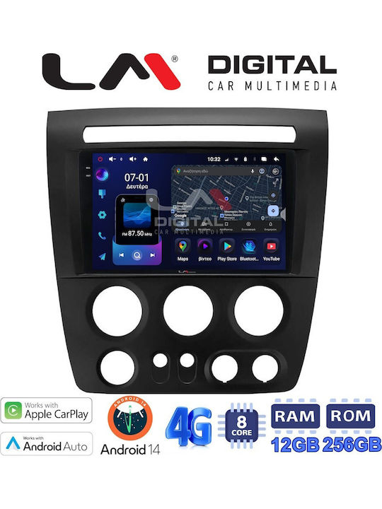 LM Digital Sistem Audio Auto Hummer H3 2006 > 2011 (Bluetooth/USB/WiFi/GPS/Apple-Carplay/Android-Auto)