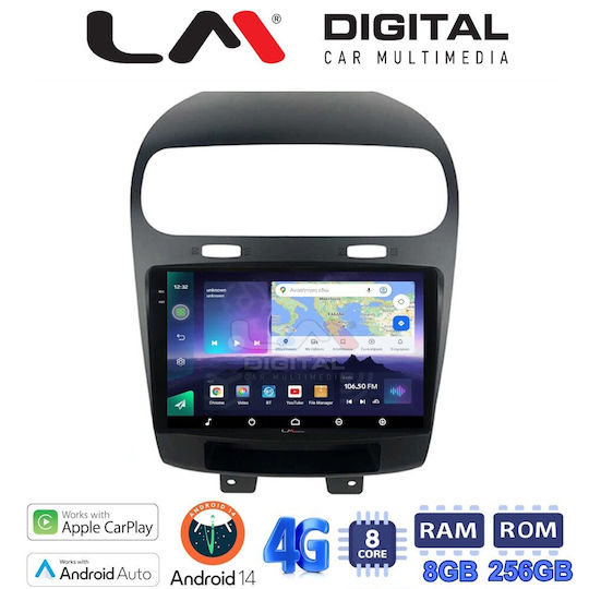 LM Digital Auto-Audiosystem für Fiat Freemont 2008> (Bluetooth/USB/WiFi/GPS/Apple-Carplay/Android-Auto) mit Touchscreen 9.5"