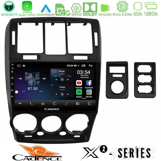 Cadence Auto-Audiosystem für Hyundai Getz 2002-2009 (Bluetooth/USB/WiFi/GPS/Apple-Carplay/Android-Auto) mit Touchscreen 9"