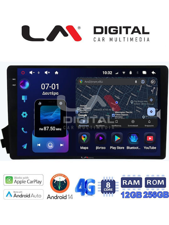 LM Digital Sistem Audio Auto pentru Ssangyong Actyon / Kyron 2006>2015 (Bluetooth/USB/WiFi/GPS/Apple-Carplay/Android-Auto)