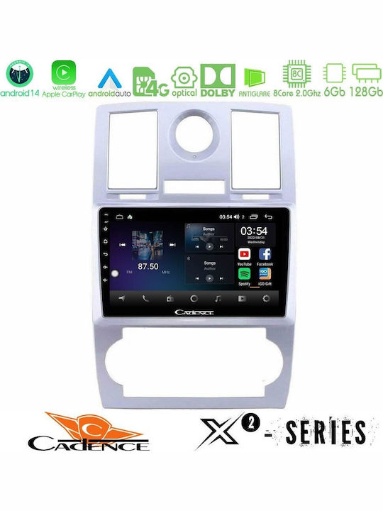 Cadence Car Audio System Chrysler 300C 2004-2011 (Bluetooth/USB/WiFi/GPS/Apple-Carplay/Android-Auto) with Touch Screen 9"