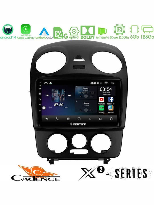 Cadence Ηχοσύστημα Αυτοκινήτου για Volkswagen Beetle 2004-2010 (Bluetooth/USB/WiFi/GPS/Apple-Carplay/Android-Auto) με Οθόνη Αφής 9"