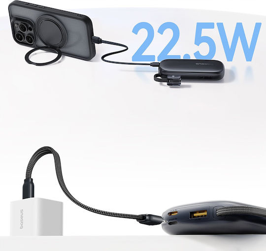 Baseus EnerFill FC21 QPow3 Ultra Power Bank 10000mAh 22.5W με Θύρα USB-A Μπεζ