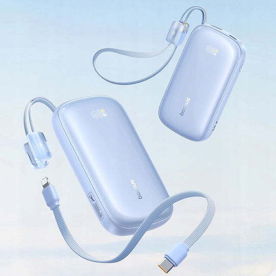 Baseus EnerFill FC21 QPow3 Ultra Power Bank 20000mAh 22.5W with USB-A Power Delivery Quick Charge Port Light Blue