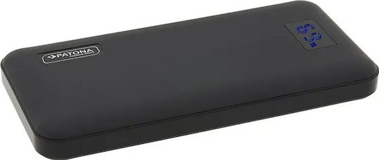Patona Stark 3.0 Power Bank 10000mAh 20W with USB-A Output Port and USB-C Output Port Power Delivery Black