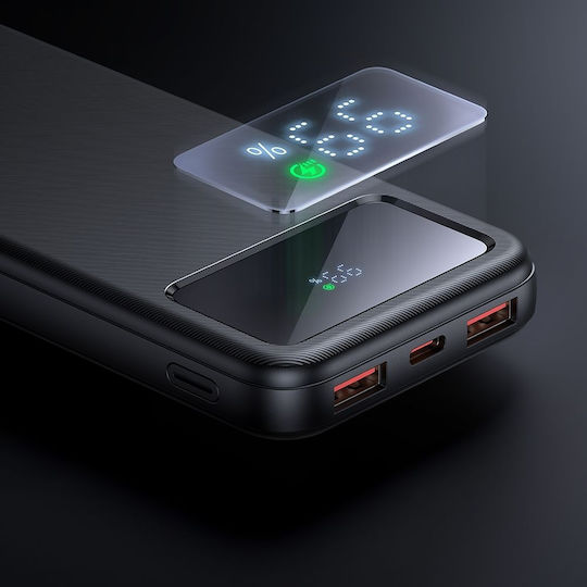 Mcdodo MC-4220 Power Bank 10000mAh 22.5W με 2 Θύρες USB-A και Θύρα USB-C Μαύρο