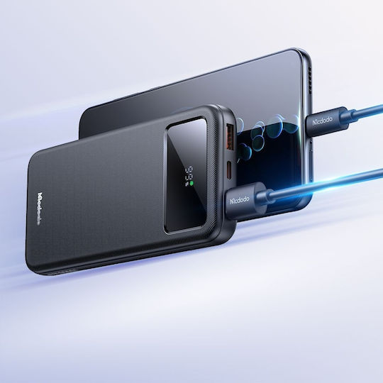 Mcdodo MC-4220 Power Bank 10000mAh 22.5W με 2 Θύρες USB-A και Θύρα USB-C Μαύρο