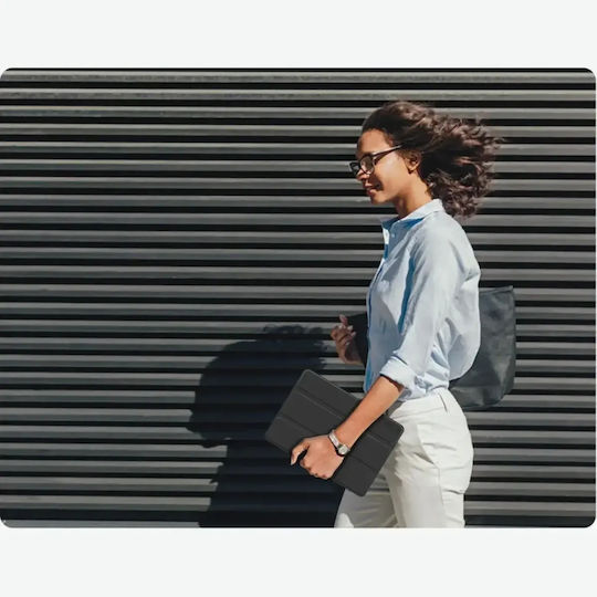 Tech-Protect Smartcase Flip Cover Μαύρη (Galaxy Tab A9+, A11+ Plus, X210, X215, X216, X230, X235, X236)