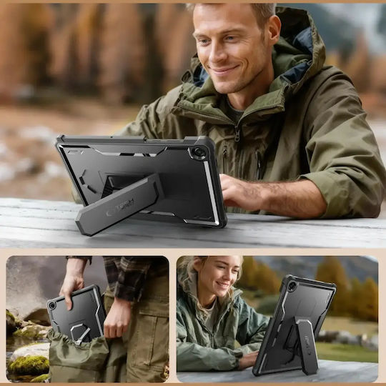 Tech-Protect Kevlar Pro Galaxy Tab A9+ / A11+ Plus 11.0 Umschlag Rückseite Schwarz