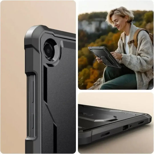 Tech-Protect Kevlar Pro Galaxy Tab A9+ / A11+ Plus 11.0 Umschlag Rückseite Schwarz