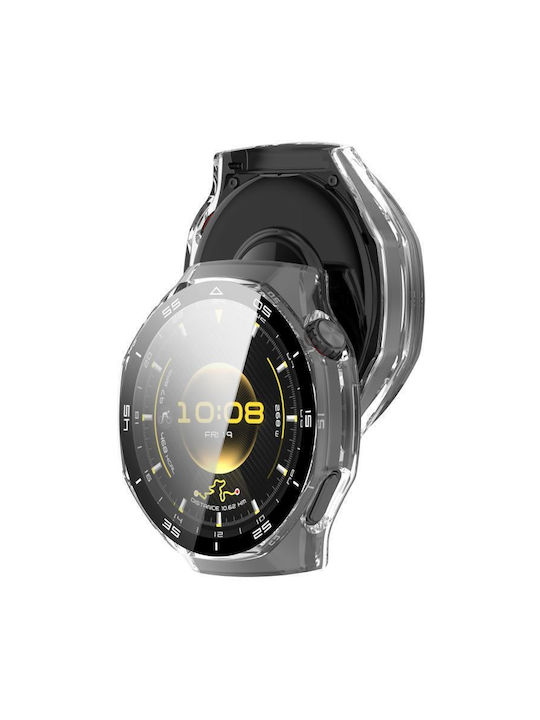 Tempered Glass Film Integrated Пластмасов Калъф в Прозрачен цвят за Huawei Watch GT 6 Pro
