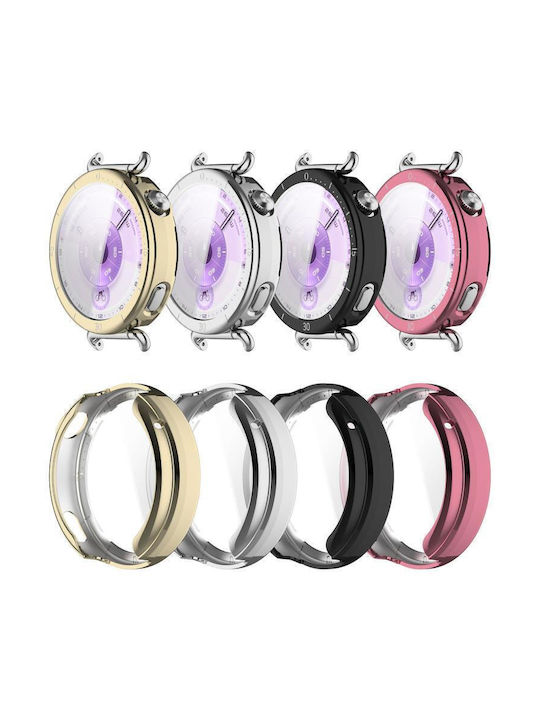 Protective Soft TPU Watch Cover Huawei Watch GT 6 41mm Full Coverage Silver