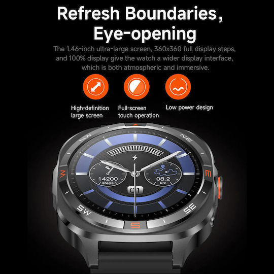 Microwear G400 Smartwatch με Παλμογράφο (Green Camo)