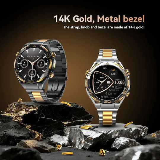 BlackView W90 Pro Aluminium Smartwatch with Heart Rate Monitor (Black)