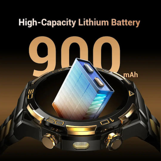 BlackView W90 Pro Aluminium Smartwatch with Heart Rate Monitor (Black)