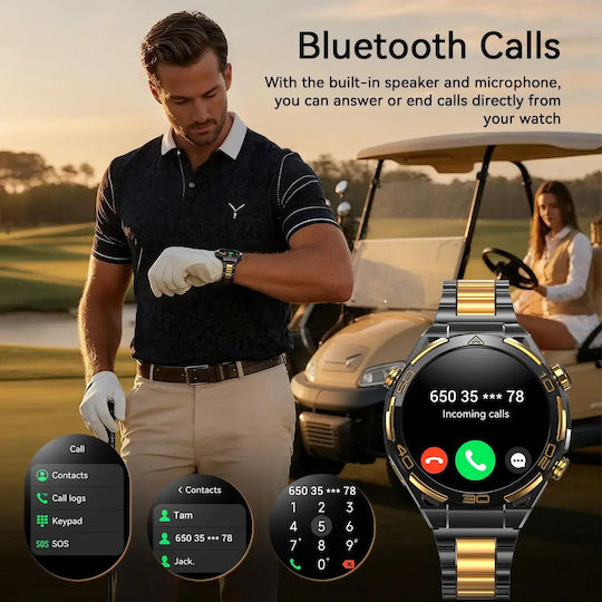 BlackView W90 Pro Aluminium Smartwatch with Heart Rate Monitor (Black)