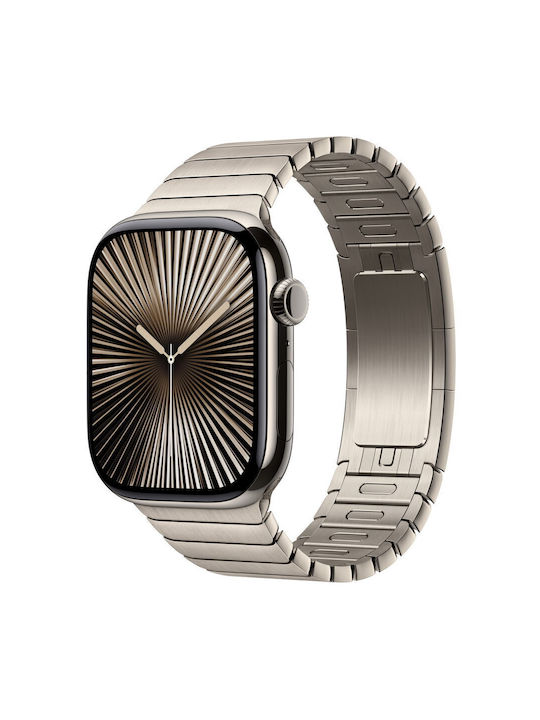 Apple Natural Link Bracelet Kit Λουράκι Μπεζ (Apple Watch 46mm)