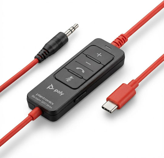 Αξεσουάρ Voip Hp Poly Spare Blackwire 3200 Usb-c Inline